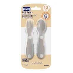 Posatine in plastica 12m+ grigio – chicco