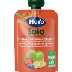 Pouch mela banana fragola mirtilli bio 100g – hero solo