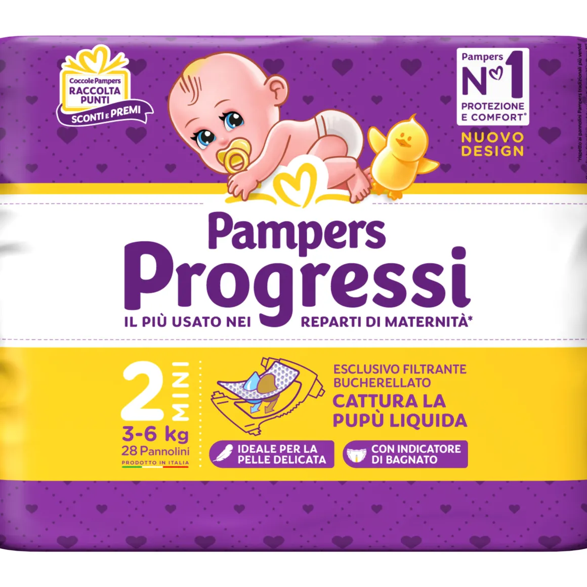 Progressi mini taglia 2 – 28 pannolini – pampers