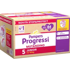 Progressi mutandino taglia 5 junior pacco scorta x84 – pampers