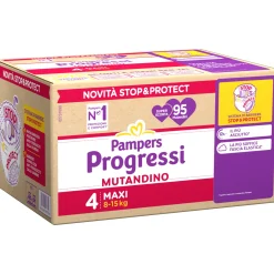 Progressi mutandino taglia 4 maxi pacco scorta x95 – pampers