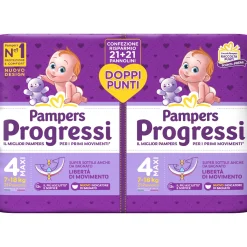 Progressi pannolino maxi talgia 4 pacco dppio 42 pezzi – pampers