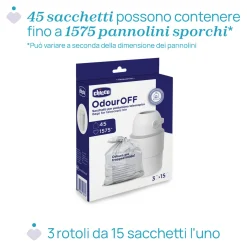 Sacchetti per pattumiera telescopica 15×3 – chicco