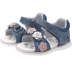 Sandalo bimba con doppio strappo