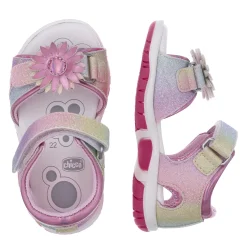 Sandalo bimba con doppio strappo