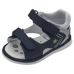 Sandalo bimbo con doppio strappo, chiuso dietro