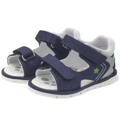 Sandalo bimbo con doppio strappo, chiuso dietro