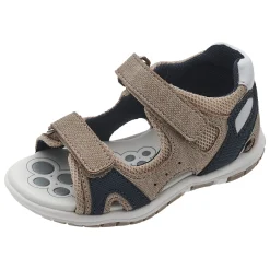 Sandalo bimbo con doppio strappo, chiuso dietro