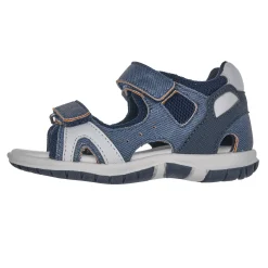 Sandalo bimbo con doppio strappo, chiuso dietro