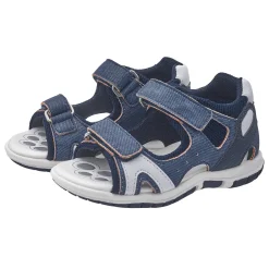 Sandalo bimbo con doppio strappo, chiuso dietro