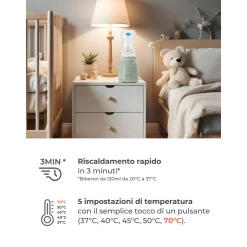 Scaldabiberon portatile mix70 universale con funzione di mescolamento 1164 – nuvita