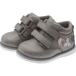Scarpa fresia doppio velcro acciaio con app. cuori-fiori – chicco