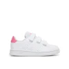 Scarpe bimbo bimba adidas advantage children con strappi bianco rosa – adidas