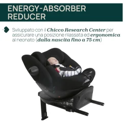 Seggiolino auto everone i-size black 40-150cm – chicco