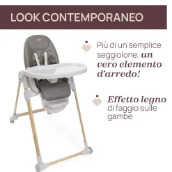 Seggiolone polly armonia scandinavian- chicco