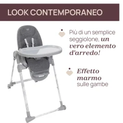 Seggiolone polly armonia carrara – chicco