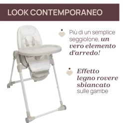 Seggiolone polly armonia motherpearl – chicco