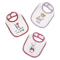 Set 3 bavaglini bimbo con clip