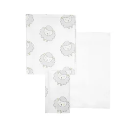 Set 3 pezzi culla pecorelle