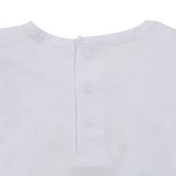 Set 2 pezzi jersey canotta e shorts bimba bianco/rosa