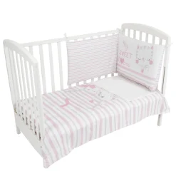 Set 3 pezzi lettino gatto rosa