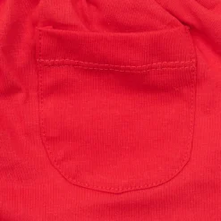 Set 2 pezzi maglietta mezza manica + pantaloncino bimbo rosso/blu