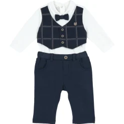 Set 2 pz body pantaloni lunghi papillon – chicco