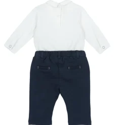 Set 2 pz body pantaloni lunghi papillon – chicco