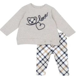 Set 2 pz sweat shirt+leggings orsetto con scritta love – chicco