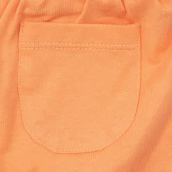 Set due pezzi t-shirt + shorts bimbo bianco/arancione