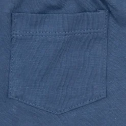 Short jersey bimbo blu scuro stampato