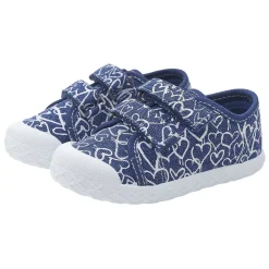 Sneaker bimba con doppio strappo