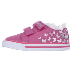 Sneaker bimba con doppio strappo