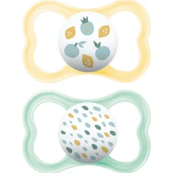 Succhietti air 16+ caucciù bio-circolare conf. doppia verde/giallo – mam