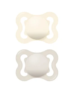Succhietti air 2-6m caucciù bio-circolare conf. doppia grigio/panna – mam