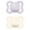 Succhietti air 2-6m caucciù bio-circolare conf. doppia viola/panna – mam