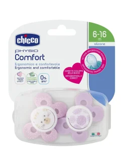 Succhietto comfort girl 6-16 mesi 2 pz colori assortiti