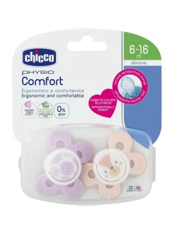 Succhietto comfort girl 6-16 mesi 2 pz colori assortiti