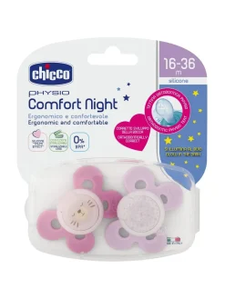 Succhietto comfort night girl silicone 16-36 mesi 2 pz