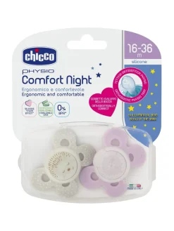 Succhietto comfort night girl silicone 16-36 mesi 2 pz
