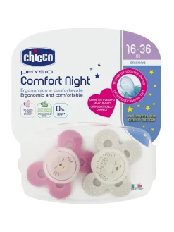Succhietto comfort night girl silicone 16-36 mesi 2 pz