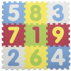 Tappeto puzzle numeri 9pz