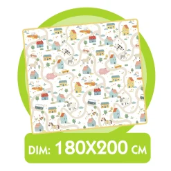 Tappetone double face 180×200 cm – morbido e sicuro per bambini