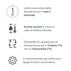 Termometro digitale frontale / auricolare 2075 – nuvita
