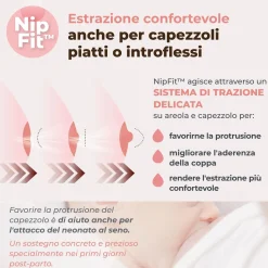 Tiralatte elettrico indossabile singolo materno comfort a 3 fasi – nuvita