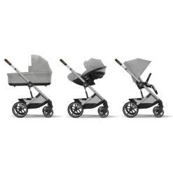 Trio balios s lux slv stone grey nav cots cloudg pls stone grey+adatt. – cybex