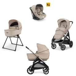Trio system4 aptica darwin pashmina beige + telaio palladio – inglesina