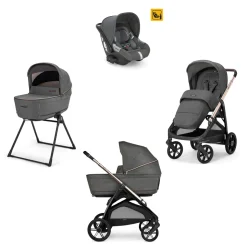 Trio system4 aptica drw velvet grey + telaio palladio – inglesina