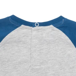 T-shirt jersey raglan bimbo bicolor stampata