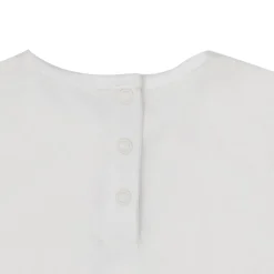 T-shirt manica lunga bimba bianca stampa natale